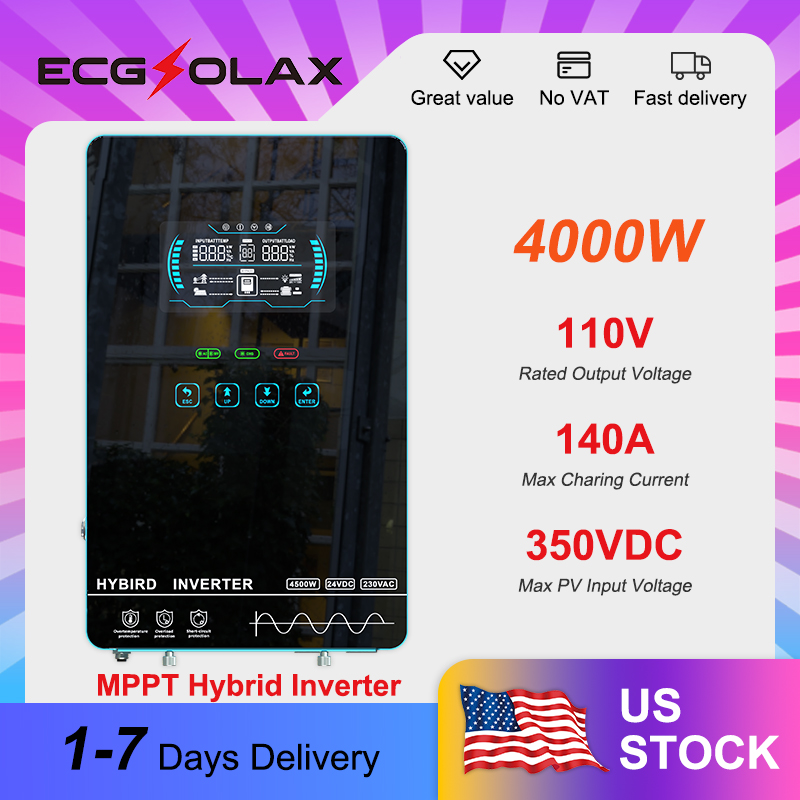 Drone Solar Charger - ECGSOLAX Hybrid Solar Inverter 4KW 24V