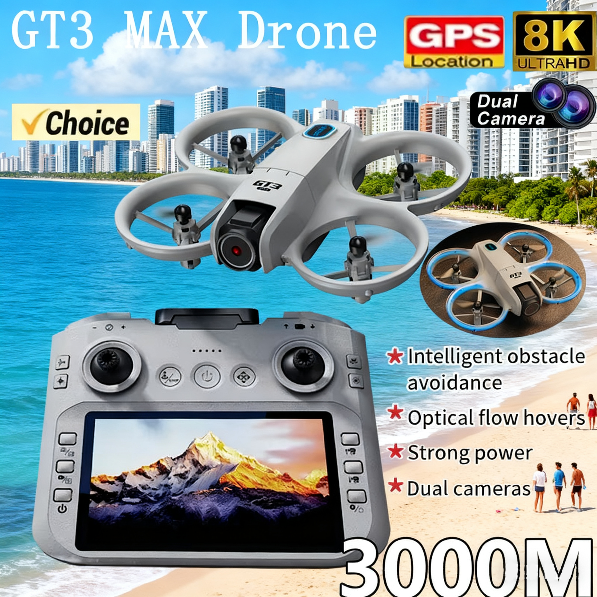 Drone Power Bank - NEW GT3 Drone with HD Dual
