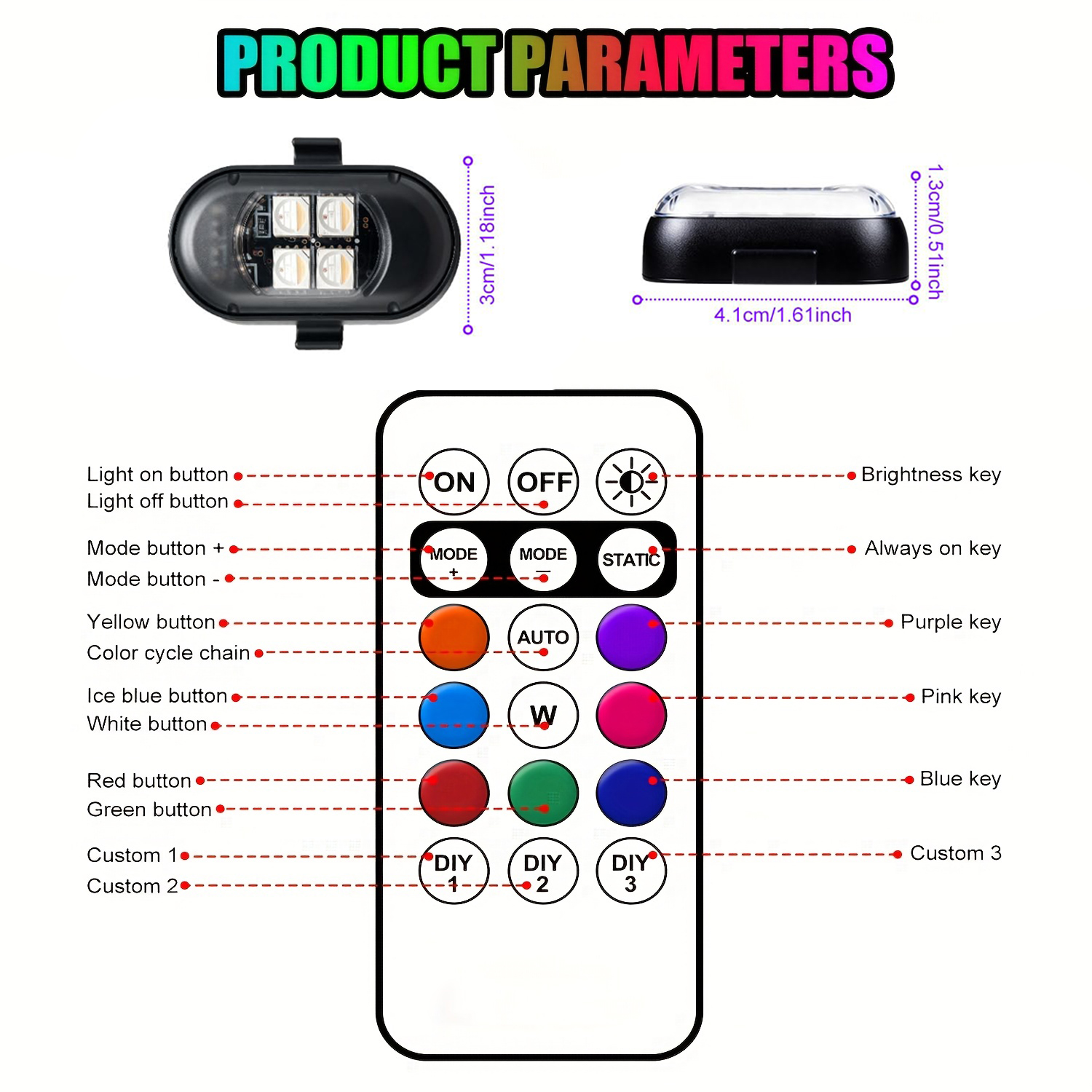 Upgraded 4LEDs Wireless LED St - Drone Beacon Light 评论和价格