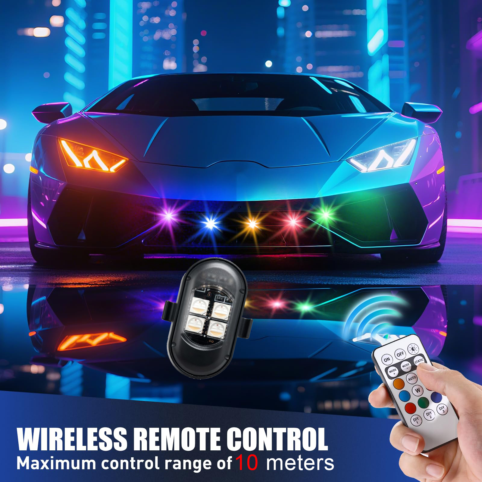 Upgraded 4LEDs Wireless LED St - Drone Beacon Light 评论和价格