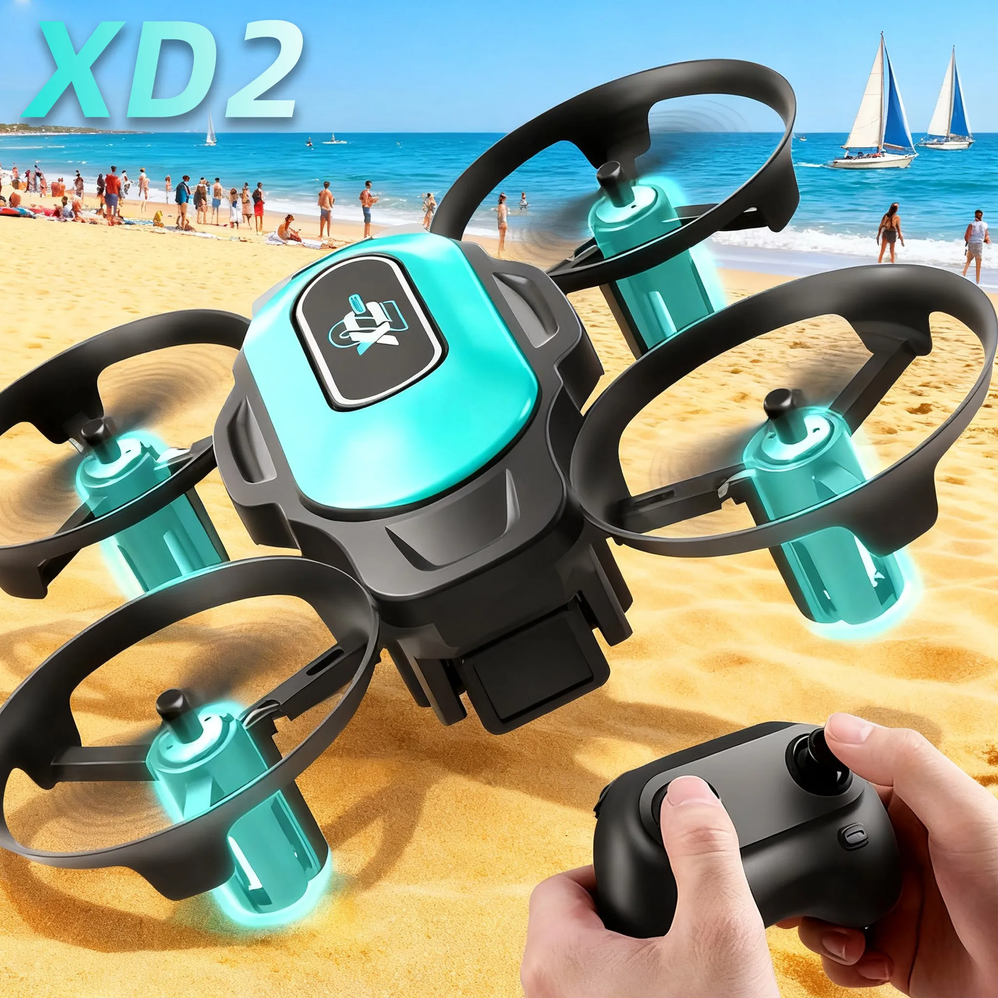 XD2 Mini Drone, 360° Stunt Fli - Drone Beacon Light 评论和价格