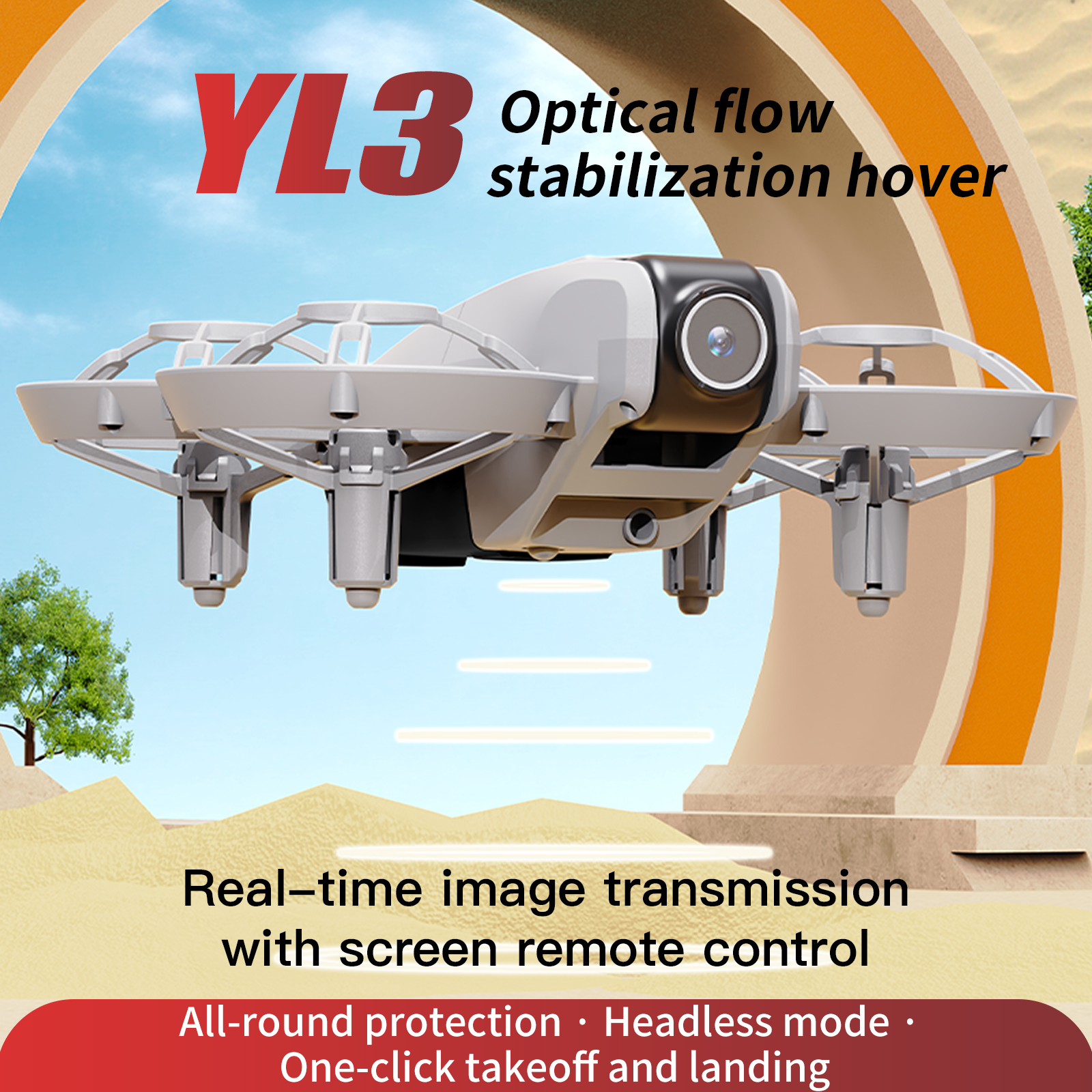 YL3 Remote-Controlled Drone wi - Drone Controller Screen 评论和价格