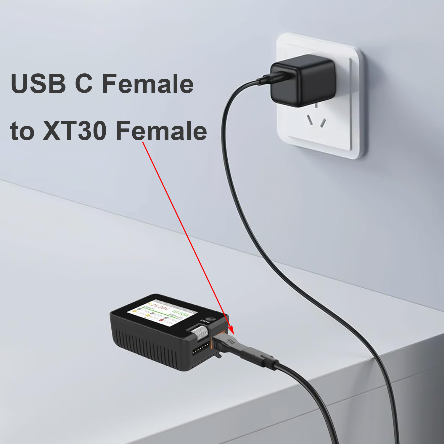 1pc USB Type C Female Input to - Drone Power Bank 评论和价格