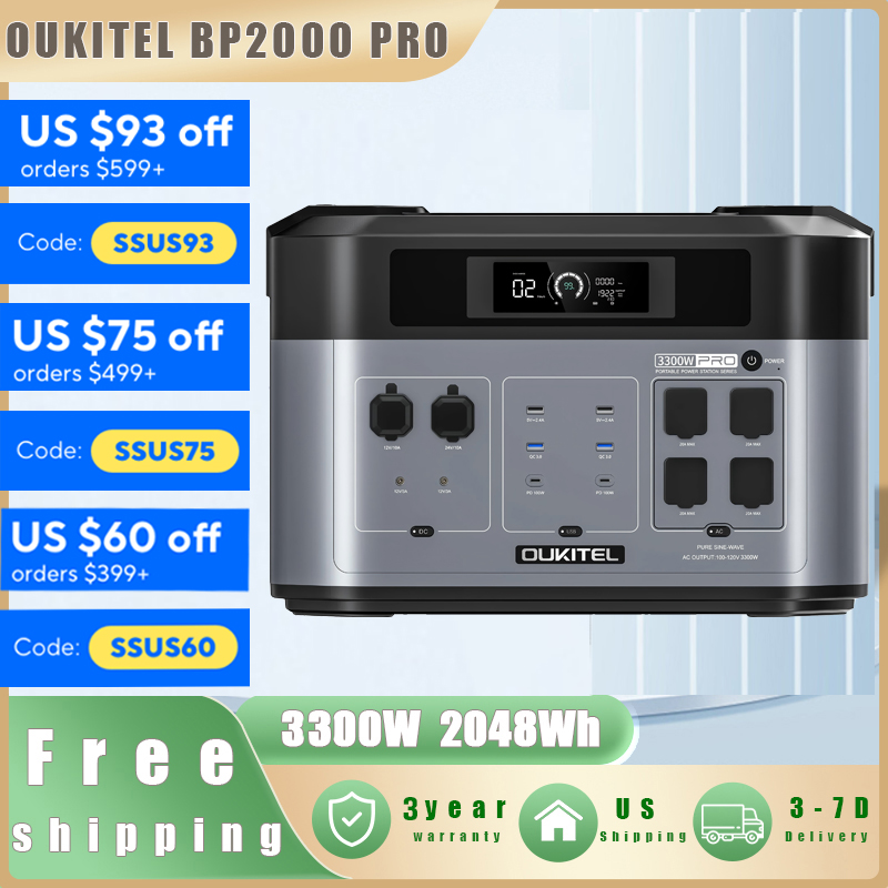 OUKITEL BP2000 PRO Portable Po - Drone Solar Charger 评论和价格