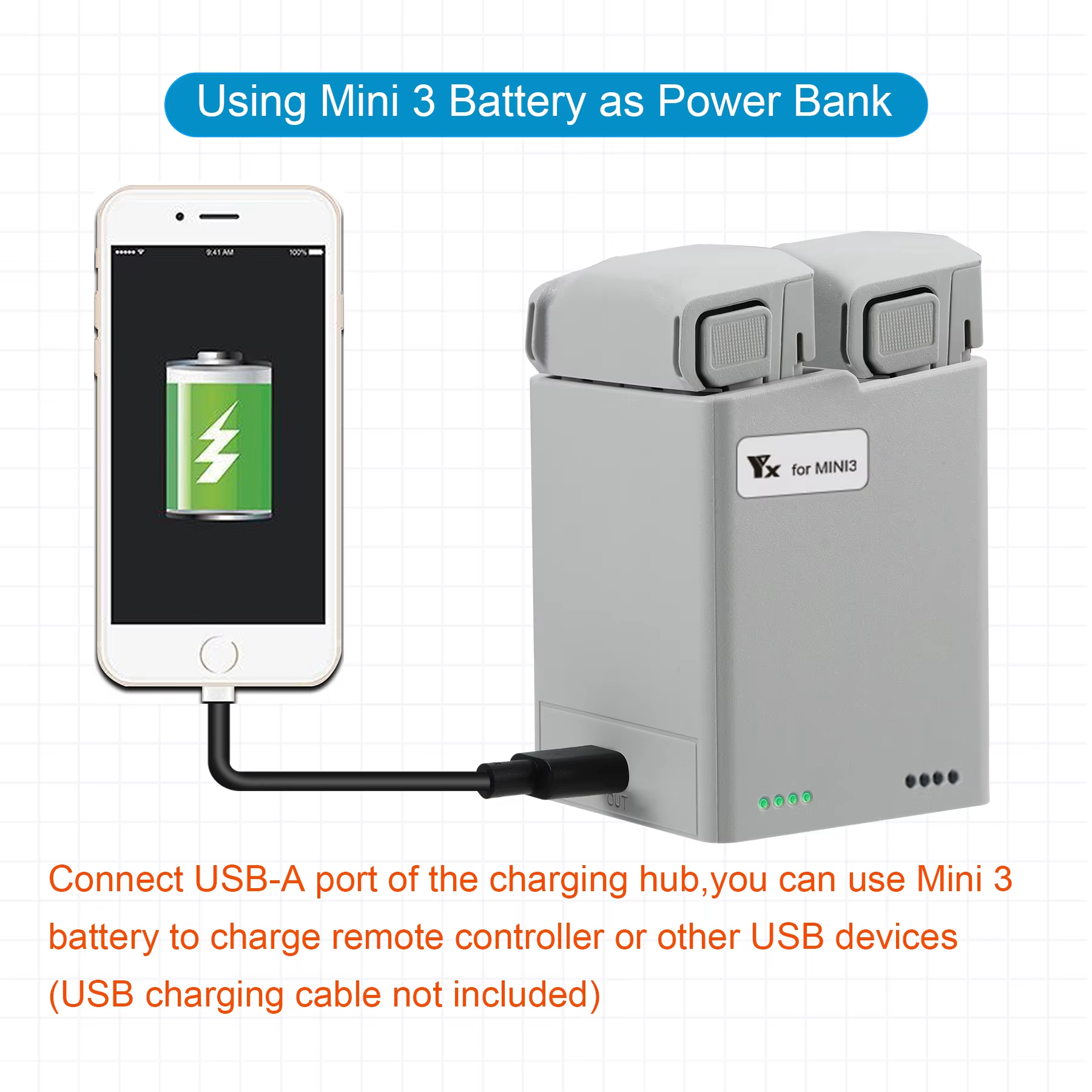 For DJI Mini 3Pro/4Pro Battery - Drone Power Bank 评论和价格