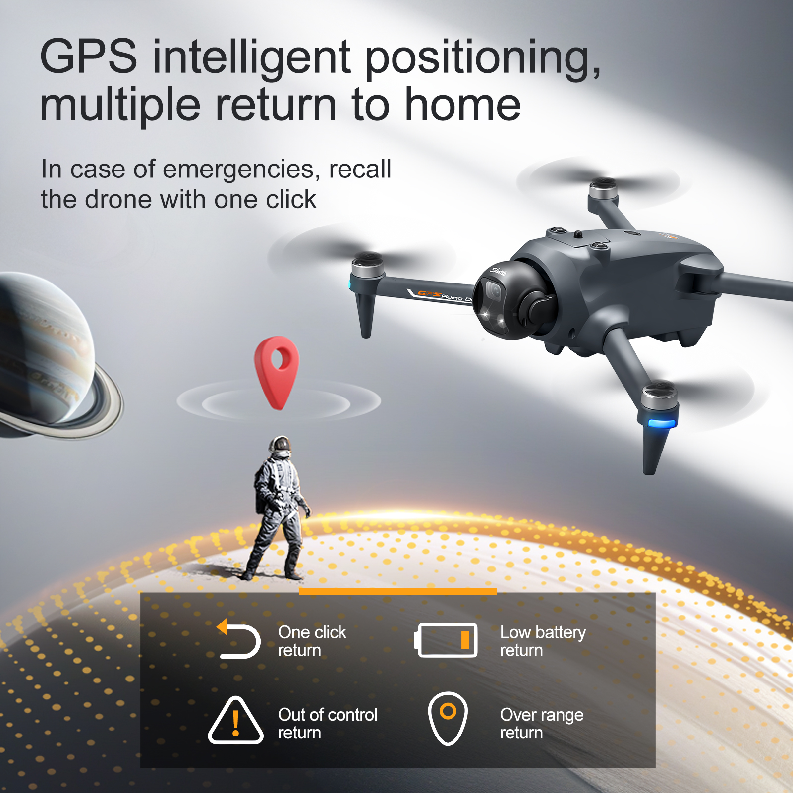 YL059 FPV GPS Quadcopter Drone - Drone Beacon Light 评论和价格